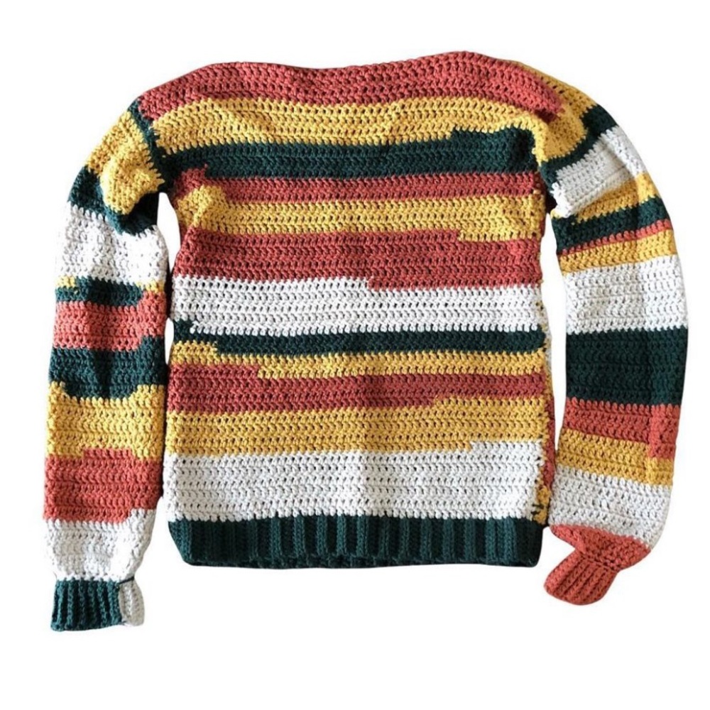 Crochet retro sweater